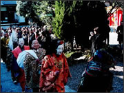 西落合新築一戸建て 節分際風景(猫地蔵祭り)