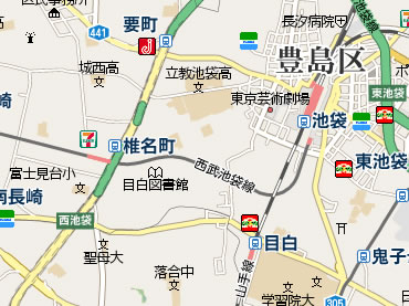 西池袋の新築一戸建て　周辺地図