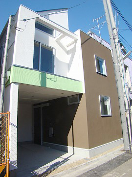 桜上水の新築一戸建て　外観