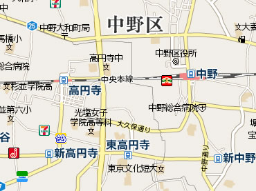 高円寺南の新築一戸建て　周辺地図