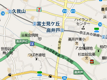 高井戸のマンション　周辺地図
