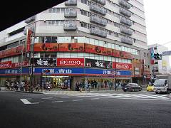 駒沢の中古一戸建て　駅前交差点
