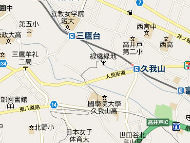 杉並区久我山の中古マンション　周辺地図