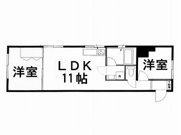杉並区久我山の中古マンション　間取り図