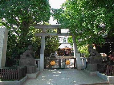 新宿区中落合の新築一戸建て　月見岡八幡神社