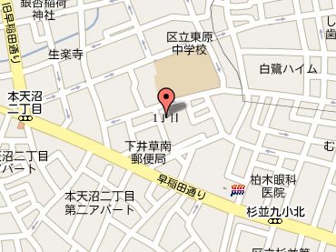 阿佐ヶ谷新築一戸建て　周辺地図