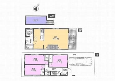 本天沼新築一戸建て　間取図