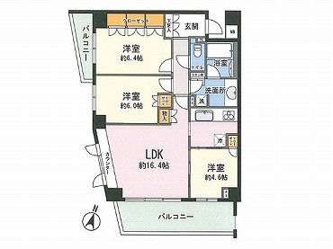 方南町中古マンション　間取り