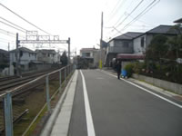 給田新築一戸建て　駅から現地