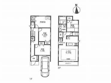 宮前新築一戸建て　間取図