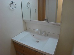 中台新築一戸建て　B号棟洗面台