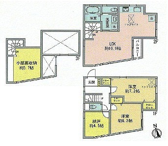 野方新築一戸建て　間取図