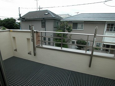 野方新築一戸建て　バルコニー