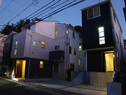 白金台新築一戸建　夜の様子
