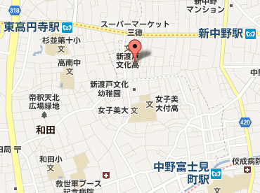 中野区本町新築一戸建て　周辺地図