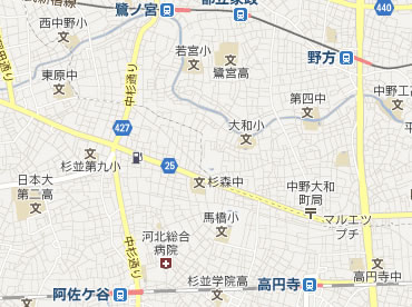 中野区白鷺中古一戸建て　周辺地図