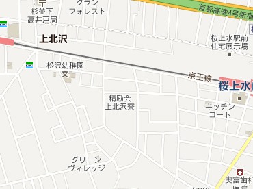 世田谷区桜上水新築一戸建て　周辺地図