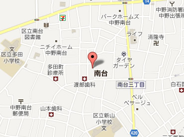 中野区南台新築一戸建て　周辺地図
