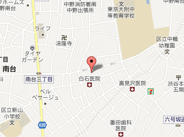 中野区南台新築一戸建て　周辺地図