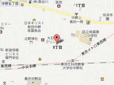 中野区中野新築一戸建て　周辺地図
